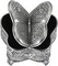 Antique Metal Jewelry Box Butterfly Shape Jewelry Organizer Vintage Trinket Storage Box Treasure Chest Ring Holder Earrings Necklace Storage Box Decorative Metal Box for Girls Women, Large